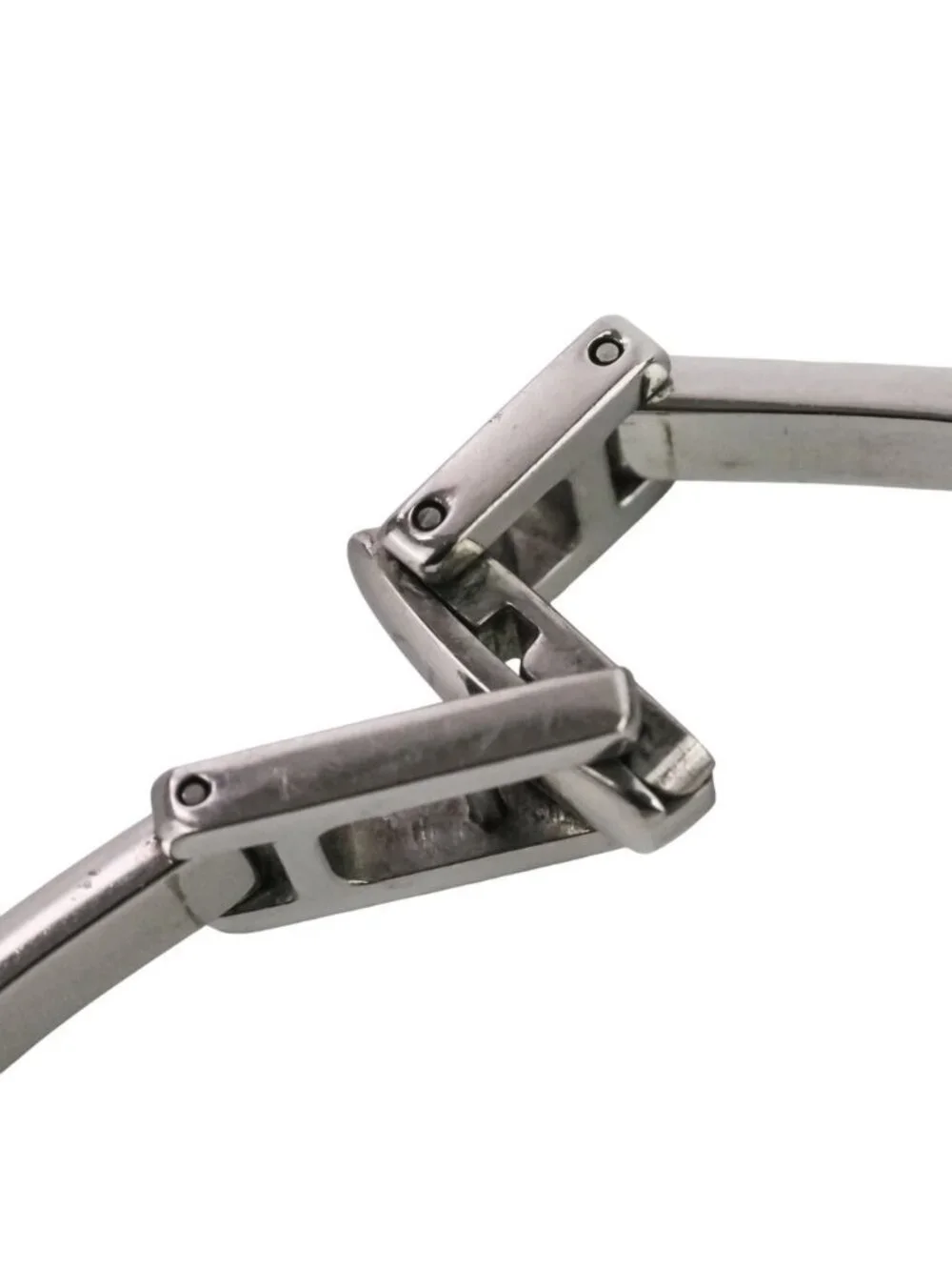 Gucci Square Quartz Watch Black Dial Silver - Picture 11 of 13